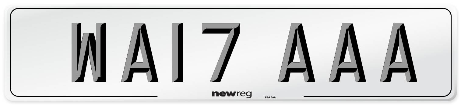 WA17 AAA Number Plate from New Reg
